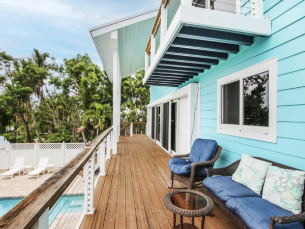 Captiva Island Vacation Rental with 6 Bedrooms & Pool Deeded Beach Access 4 Min Stroll Away